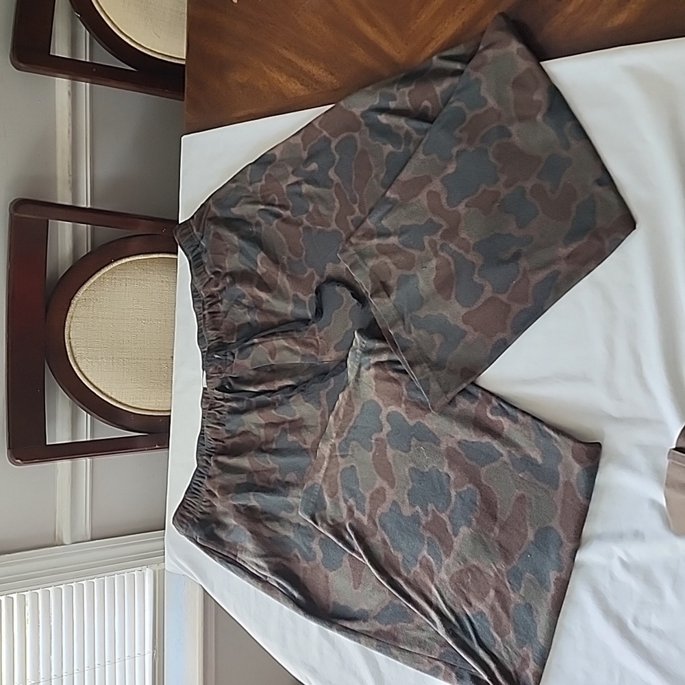 Big & Tall Men's Croft & Barrow Fleece Lounge Pants, Green//Brown Camo, XXL